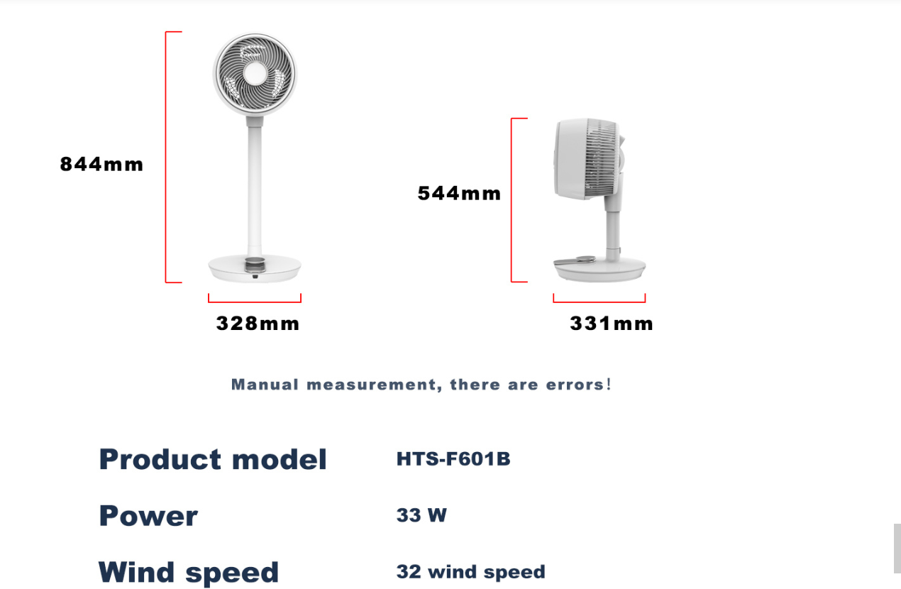 dc circulator stand fan adjustable height hts f601b dc circulator stand fan adjustable height hts f601b